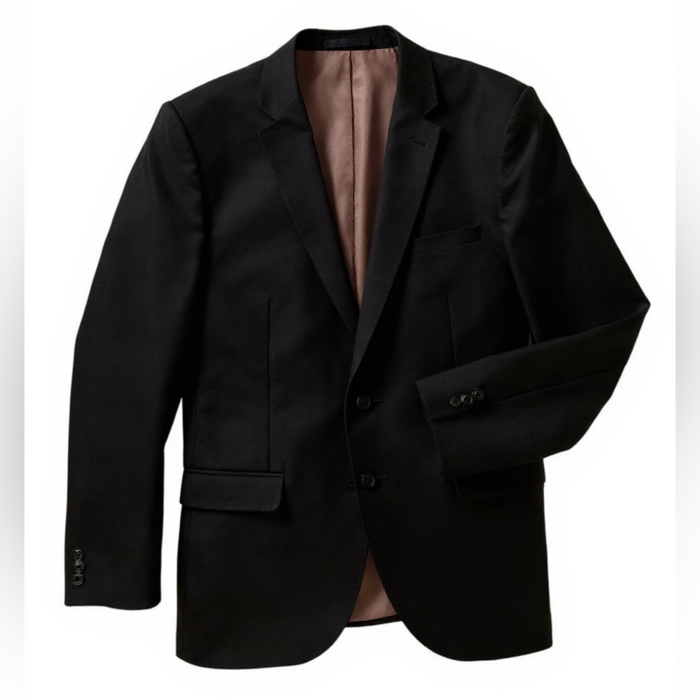 Cedar Wood State Men’s Black Suit – Size 40R / 32R (Two-Piece Set)